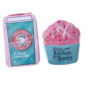 Gwen Studio Tin Card Holders  Pink/Green